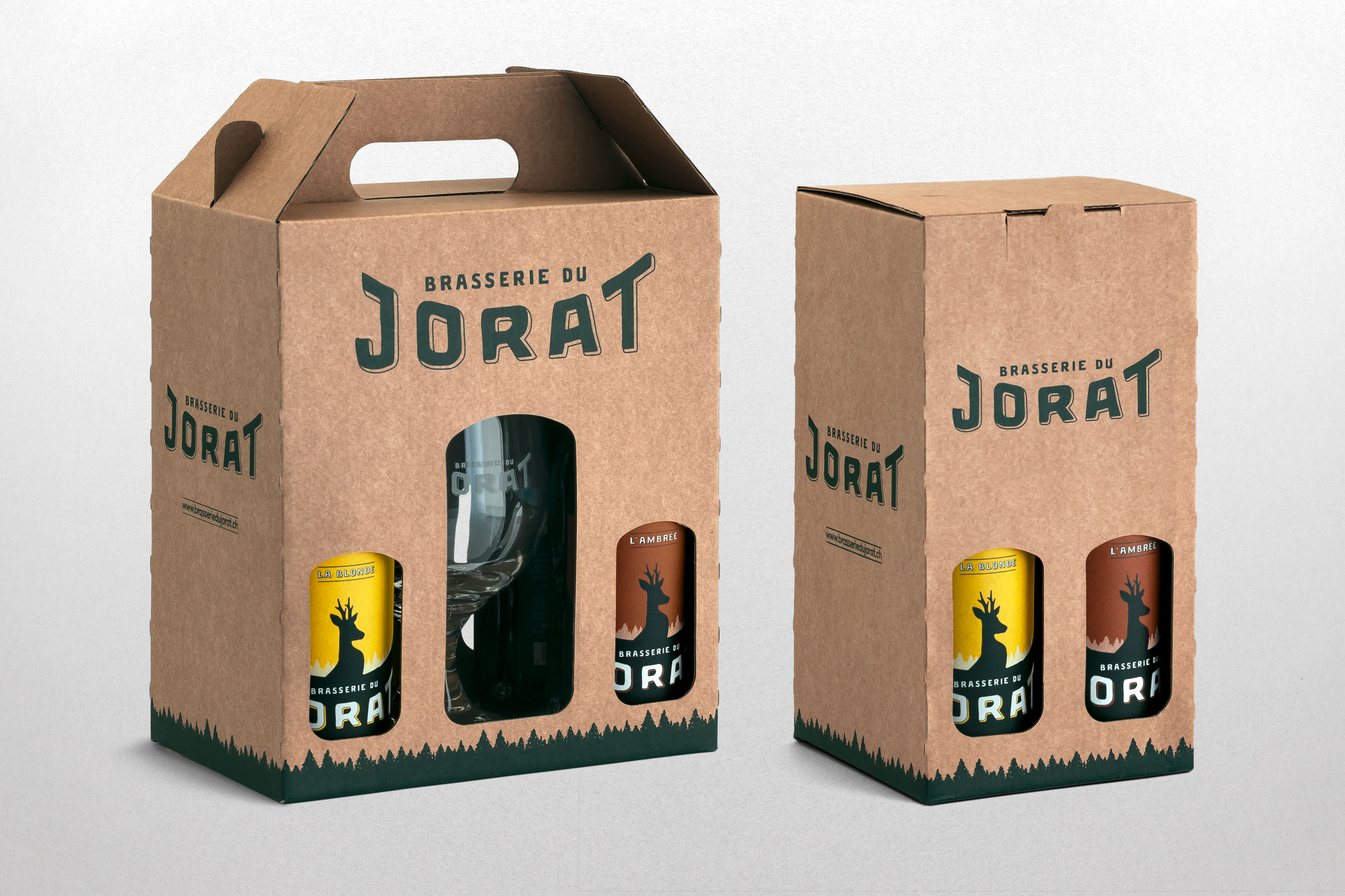 brasserie du jorat packaging identité visuelle