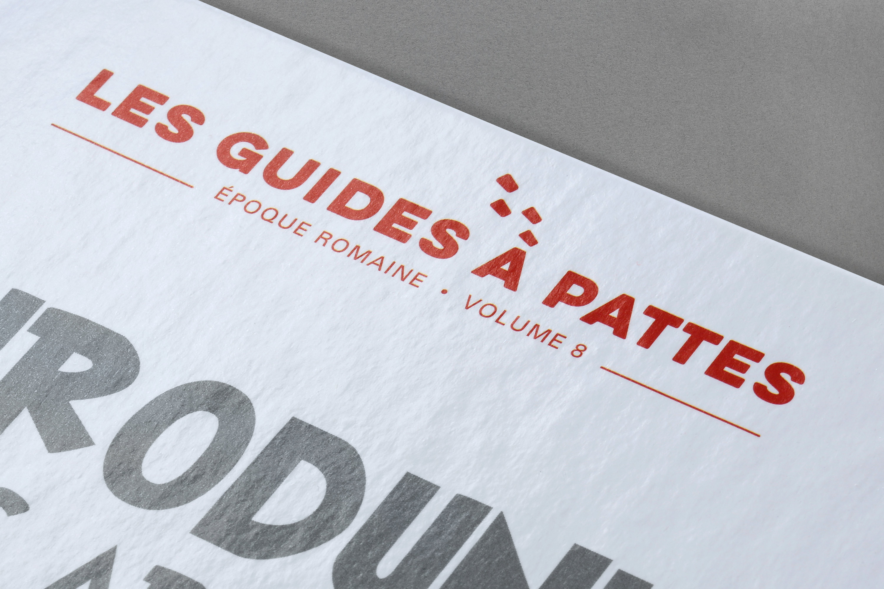 guides à pattes livre closeup