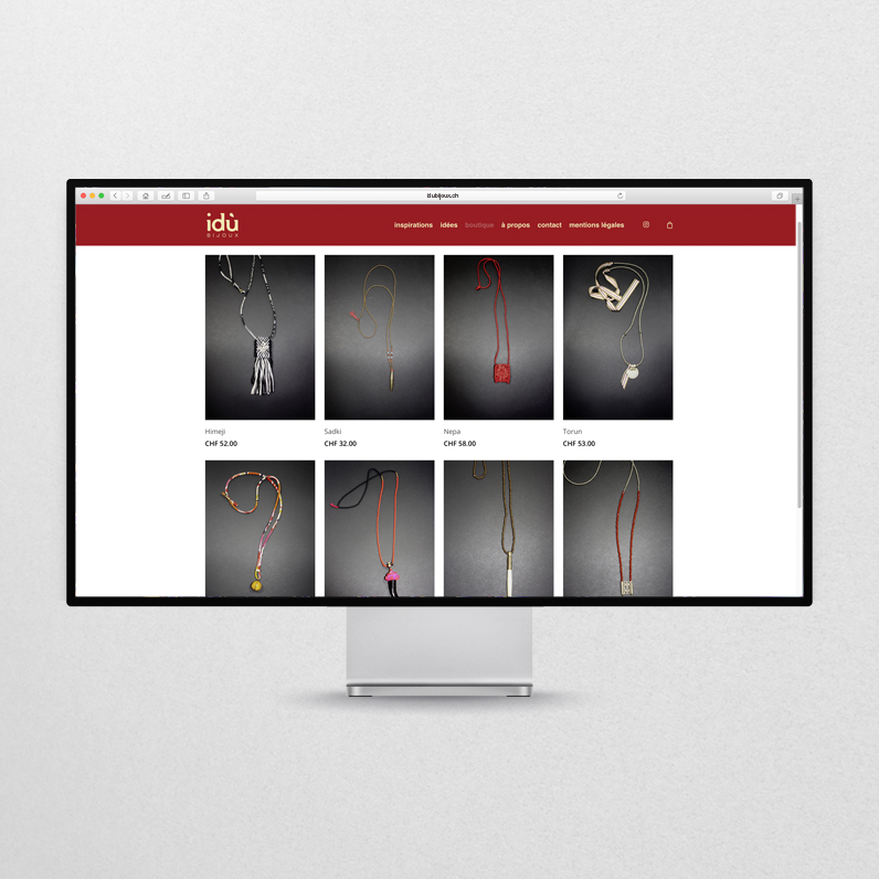 idù Bijoux – Website 2017