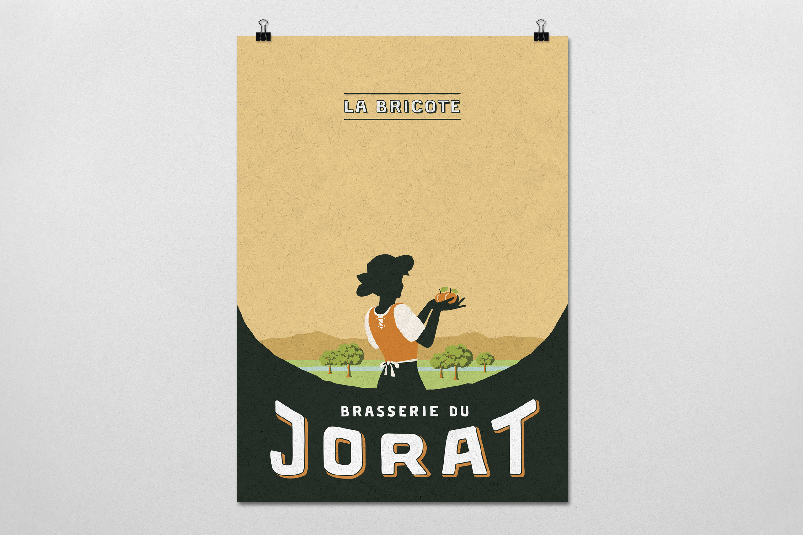 brasserie du jorat la bricote étiquette poster