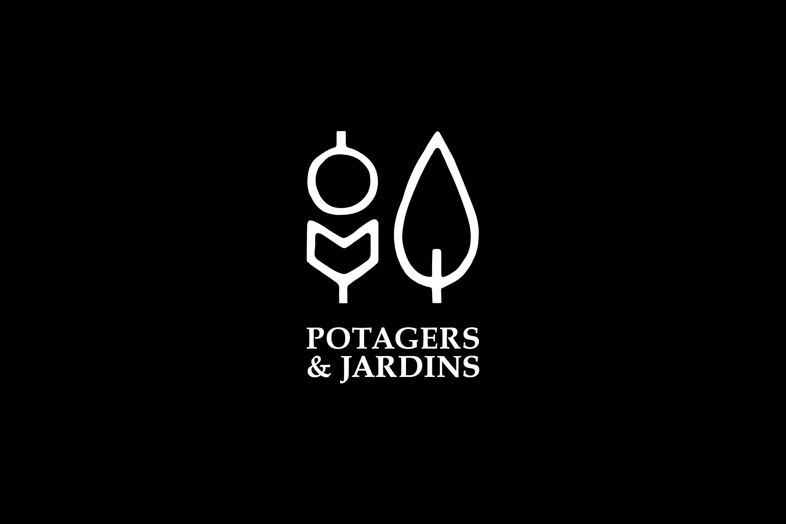 logo potagers et jardins amstudio