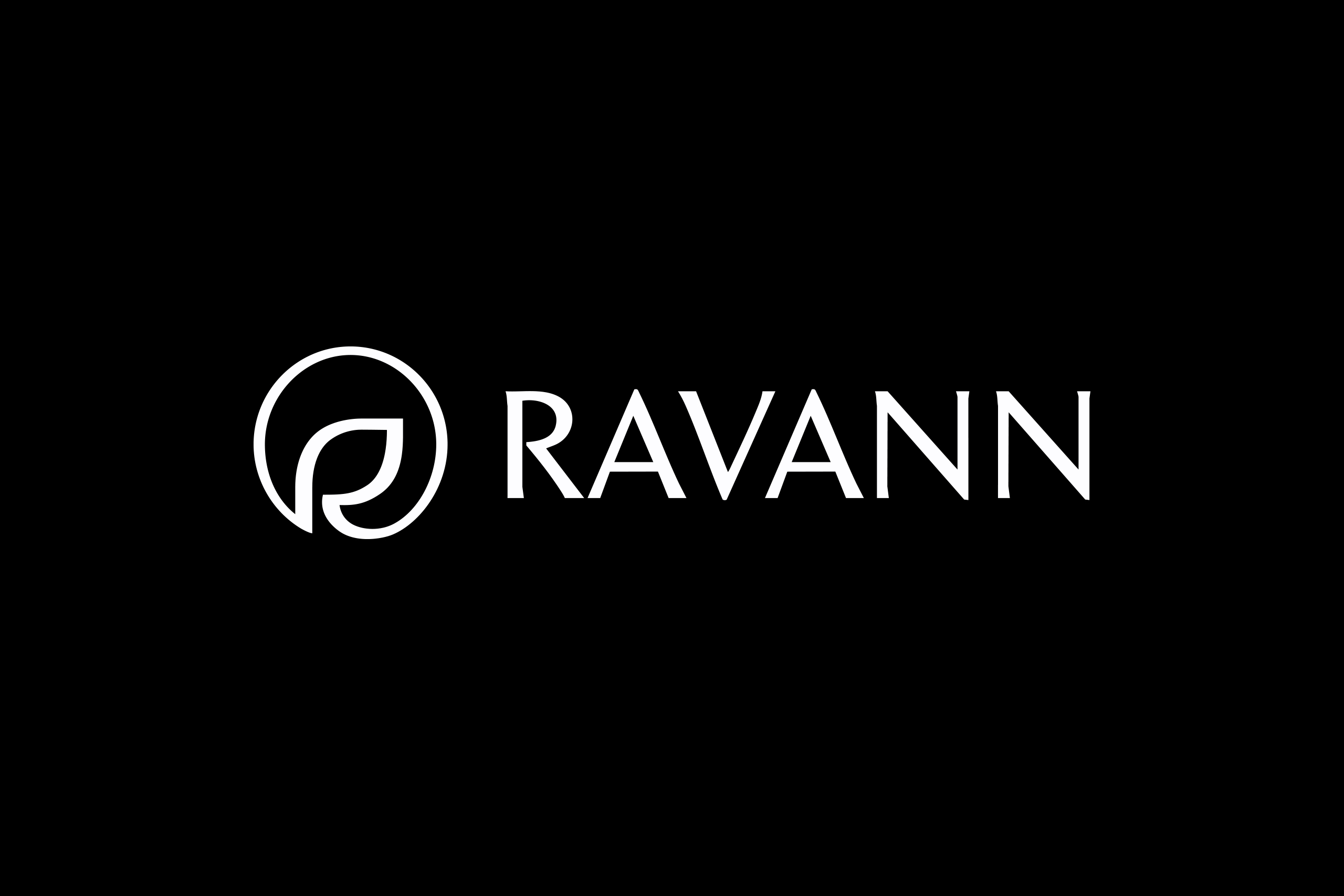 logo Ravaan logo horizontal blanc amstudio