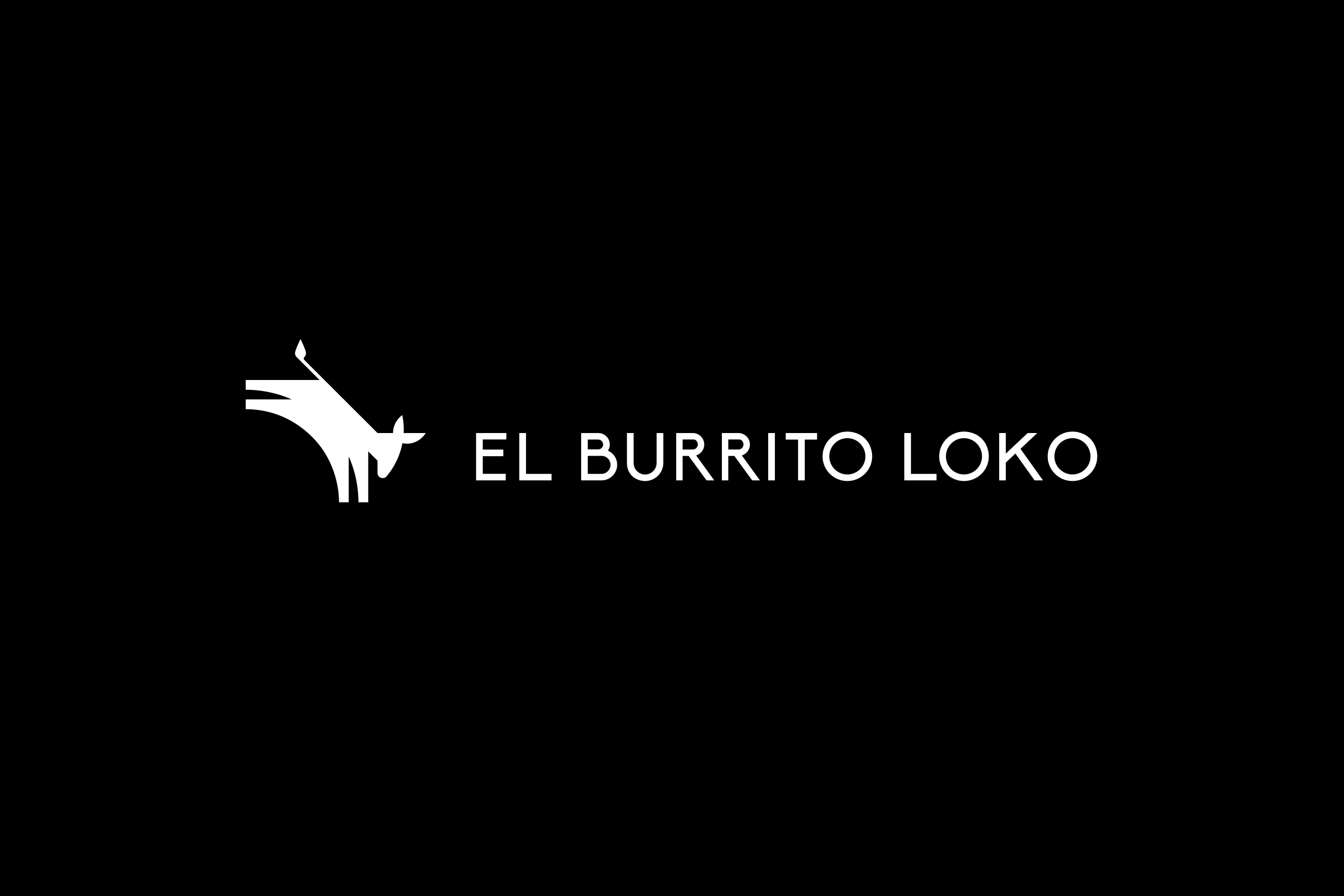 logo El Burrito Loko blanc amstudio