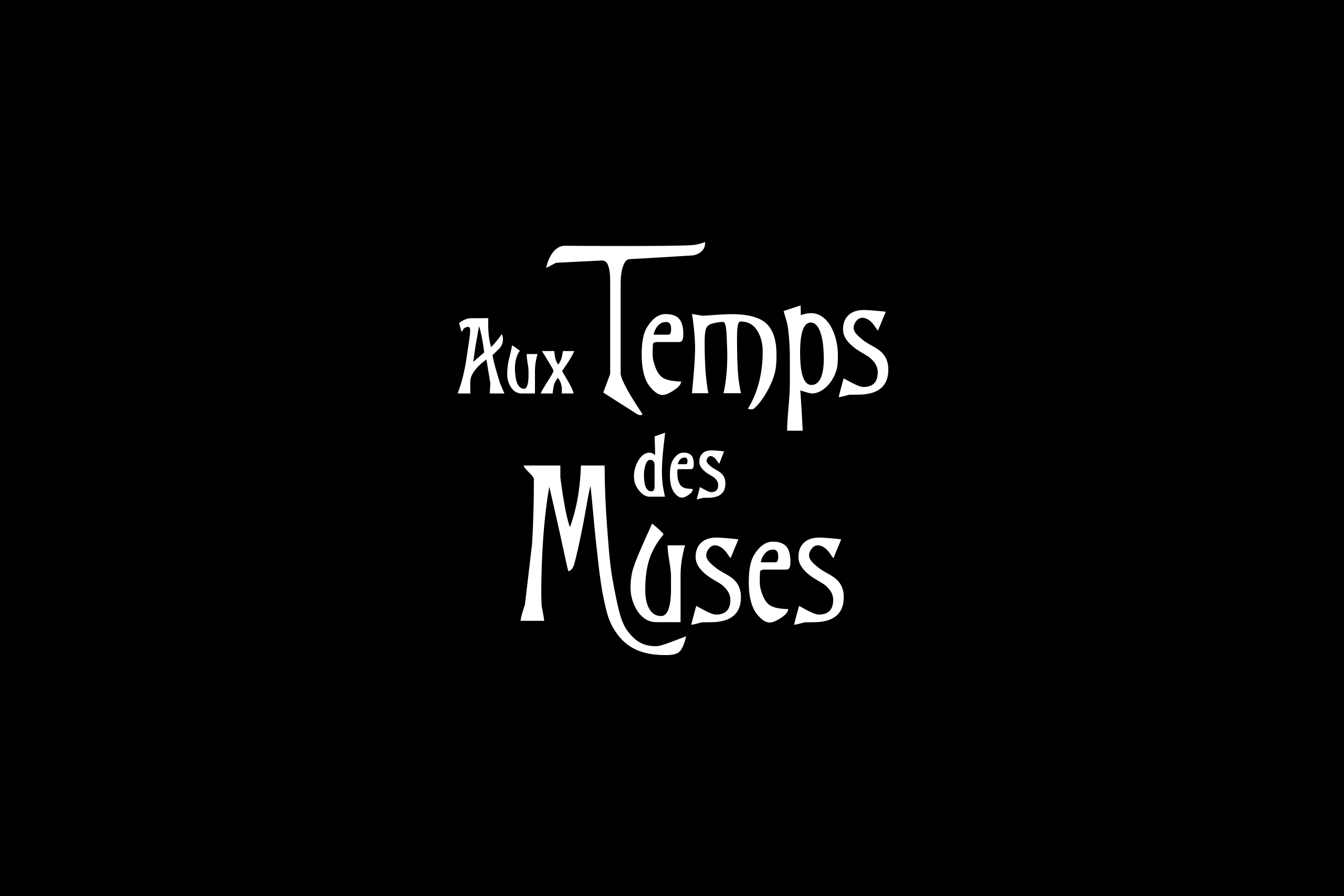 Aux Temps des Muses logo blanc amstudio