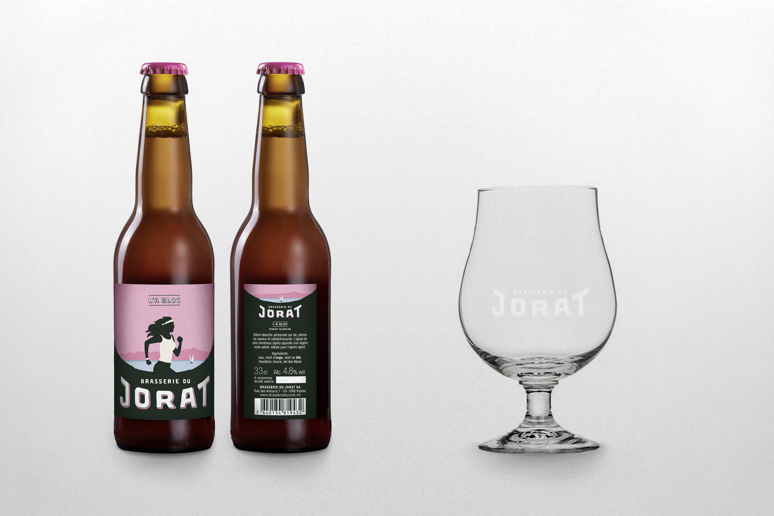 brasserie du Jorat a bloc etiquette bouteille amstudio